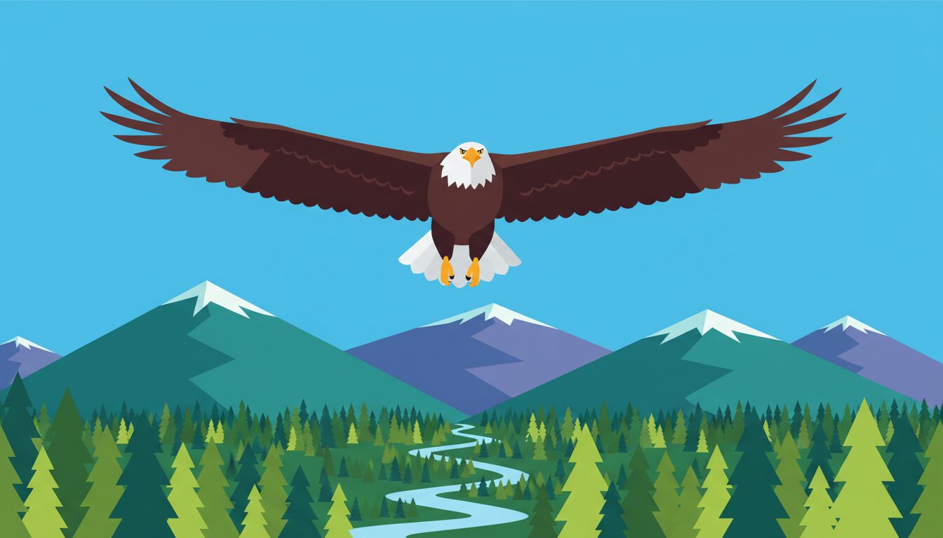 #AmericanEagleDay illustration