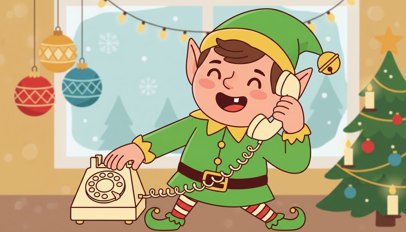 #AnswerThePhoneLikeBuddyTheElfDay illustration