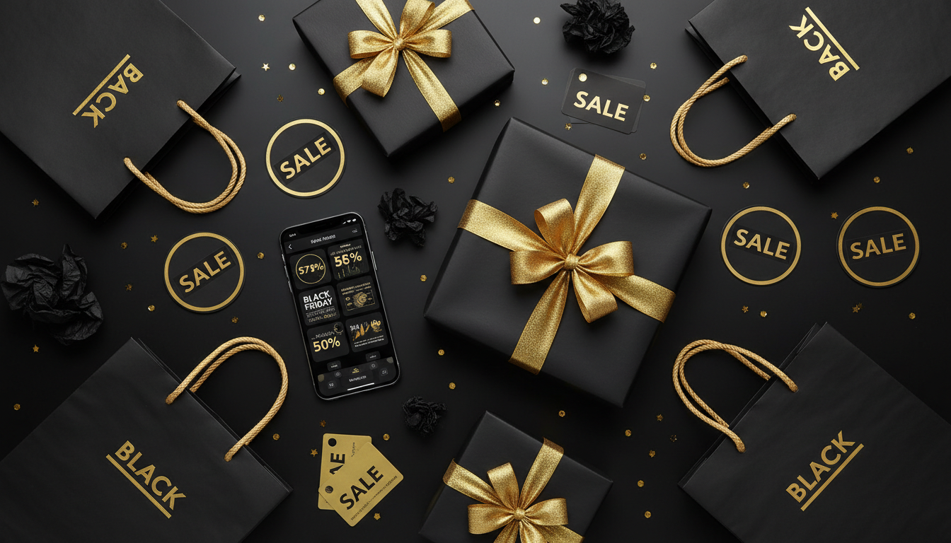 #BlackFriday illustration
