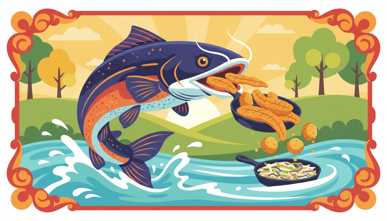 #CatfishDay illustration