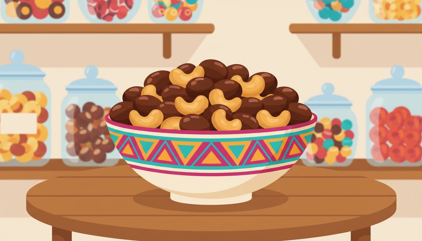 #ChocolateCoveredCashews illustration