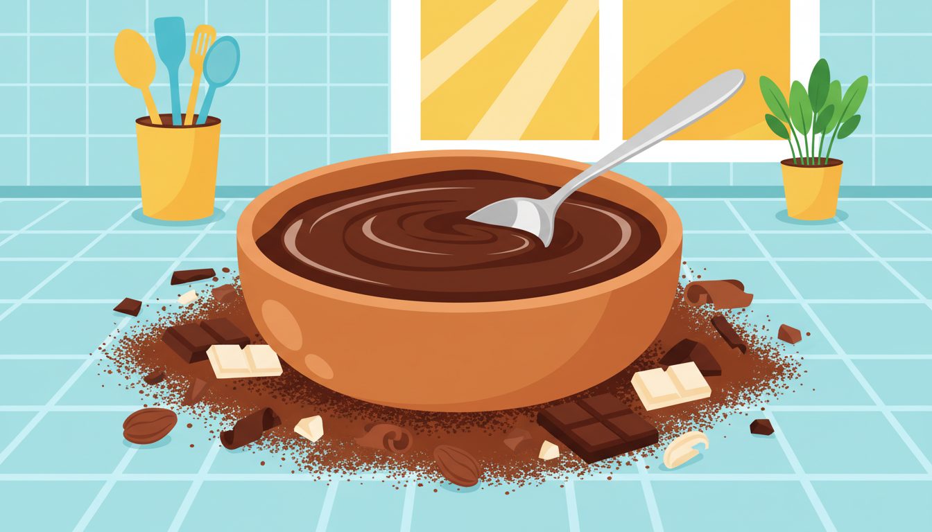 #ChocolatePuddingDay illustration