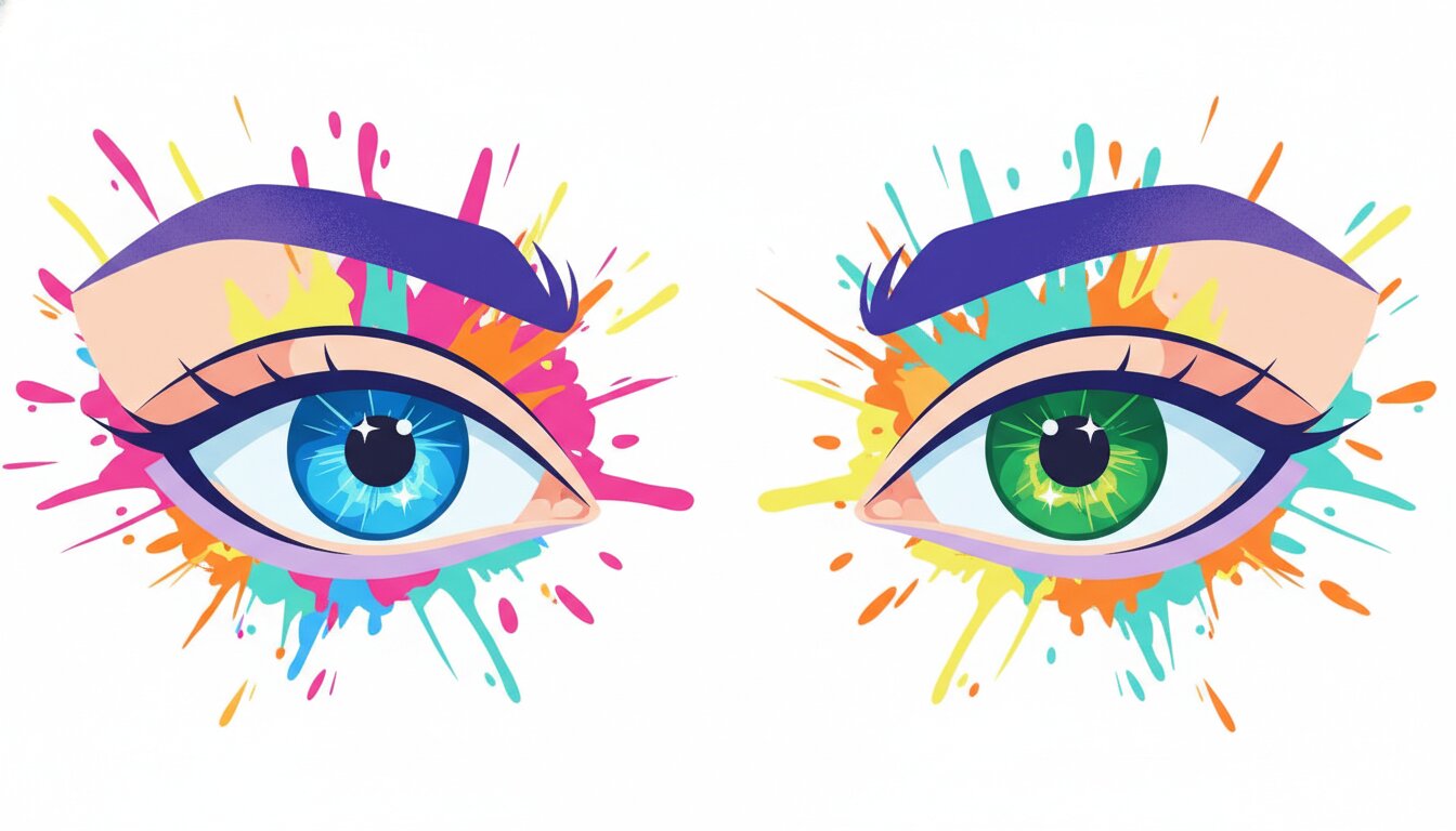 #DifferentColoredEyesDay illustration