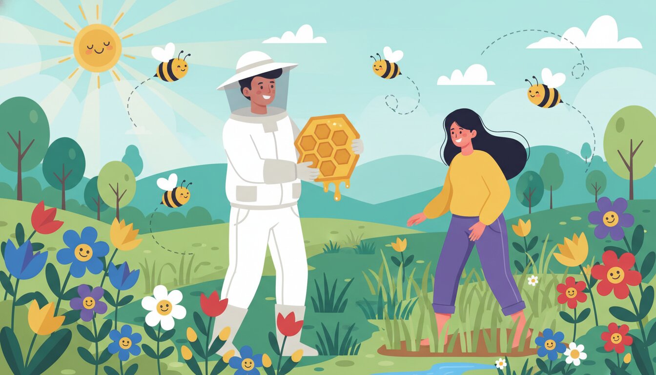 #DontStepOnABeeDay illustration