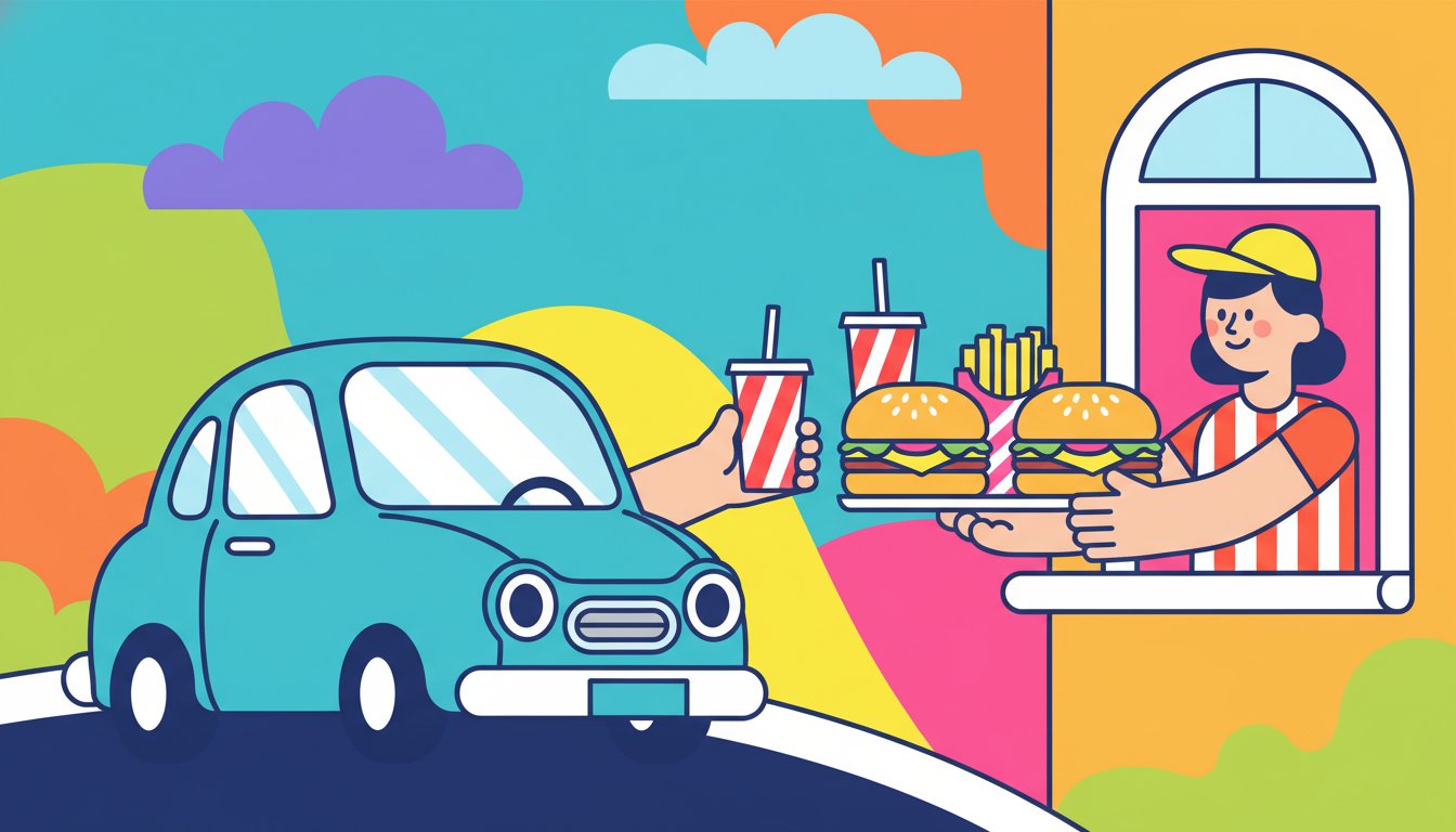 #DriveThroughDay illustration