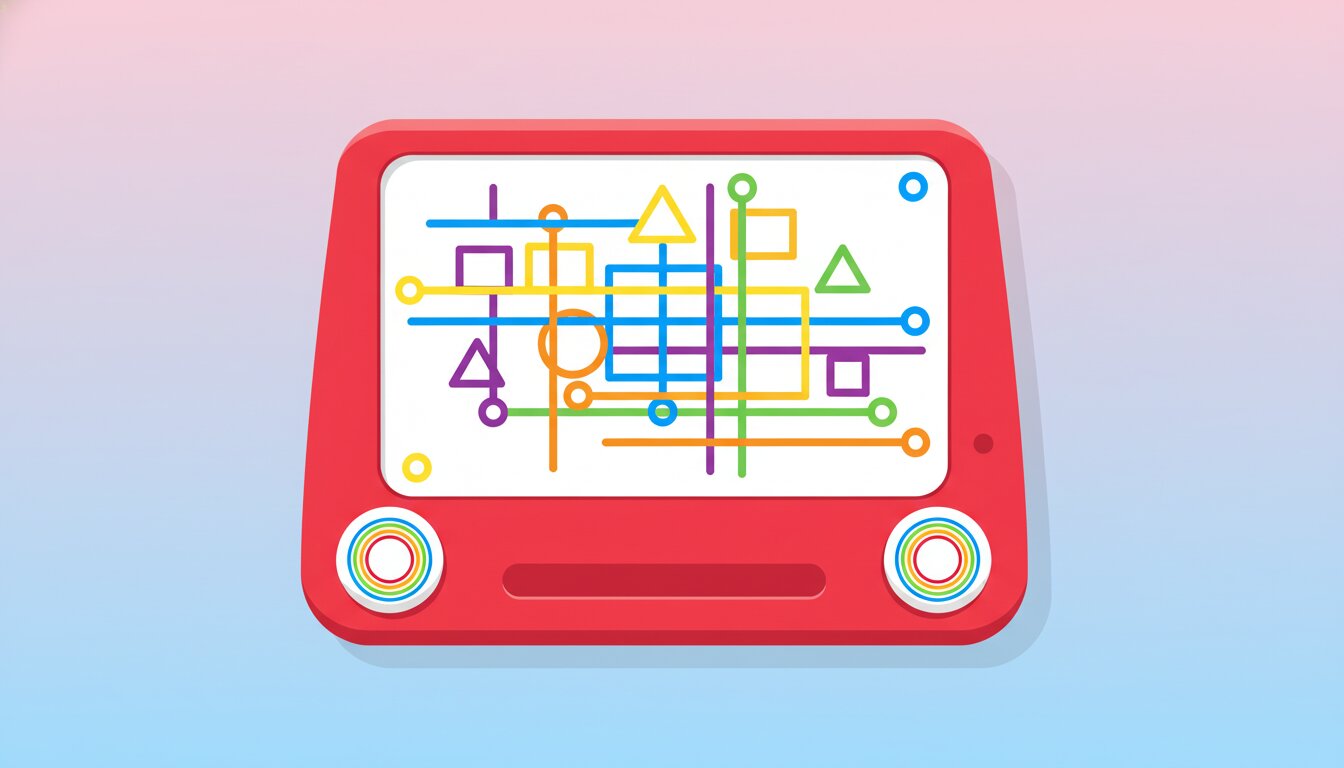 #EtchASketchDay illustration