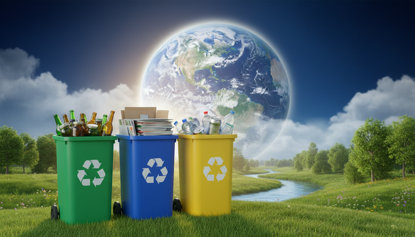 #GlobalRecyclingDay illustration