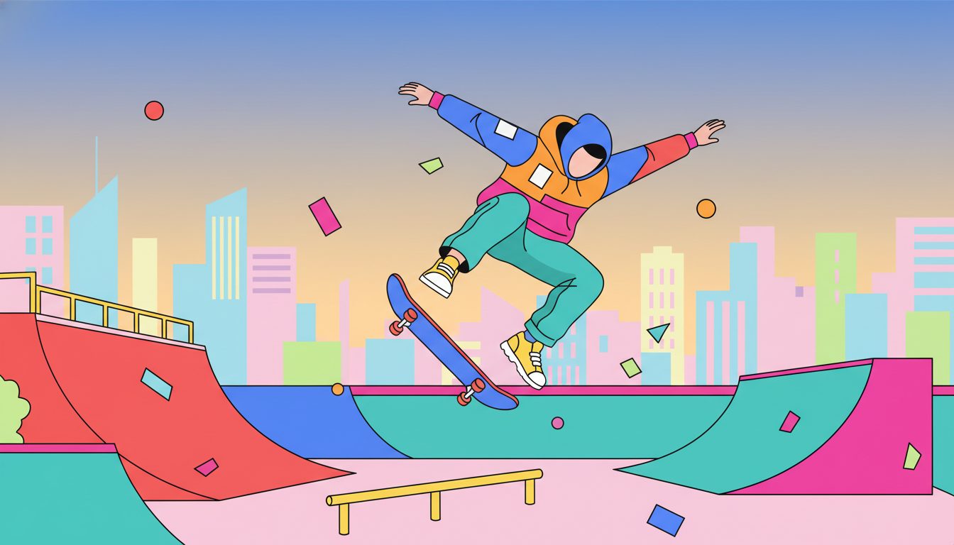 #GoSkateboardingDay illustration