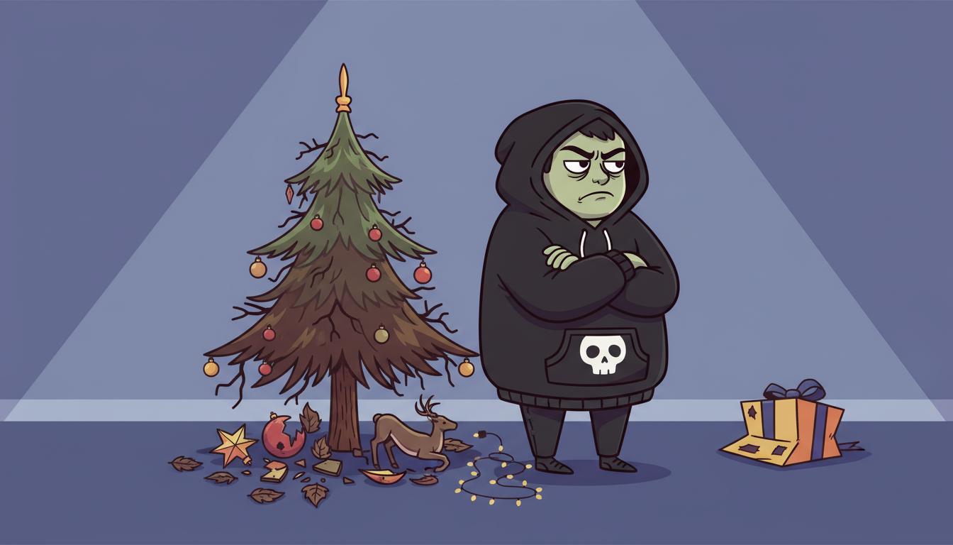 #HateChristmas illustration