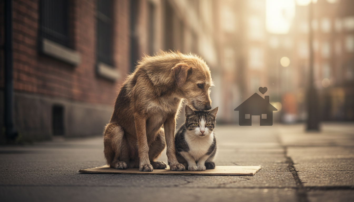 #HomelessAnimalsDay illustration