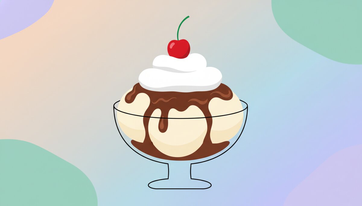 #HotFudgeSundaeDay illustration