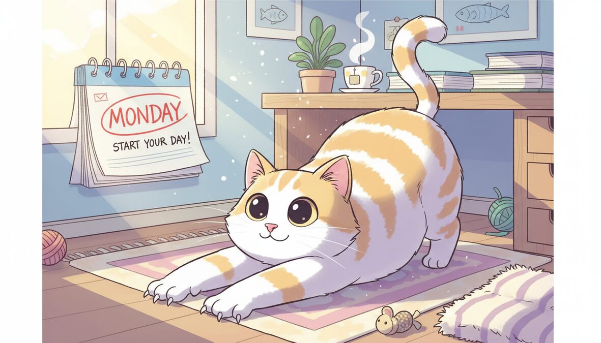 #MeowMonday illustration
