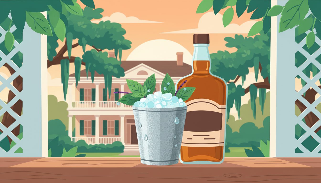 #NationalMintJulepDay illustration