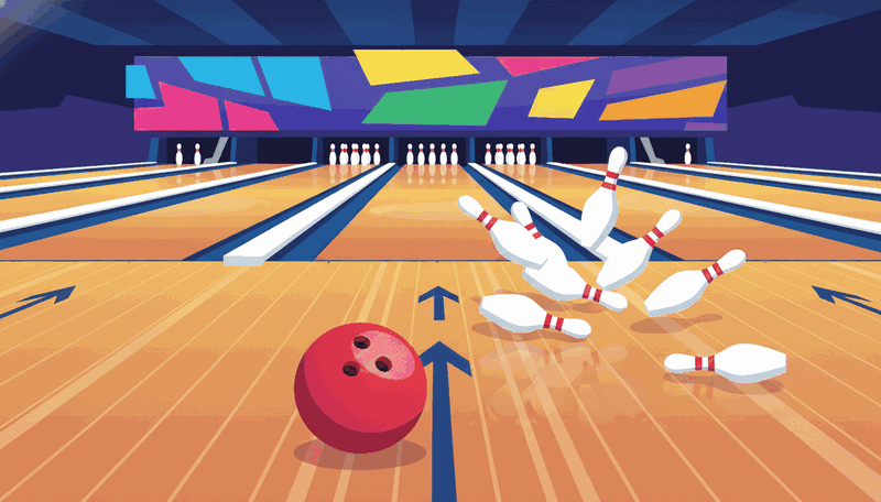 #NationalBowlingDay illustration