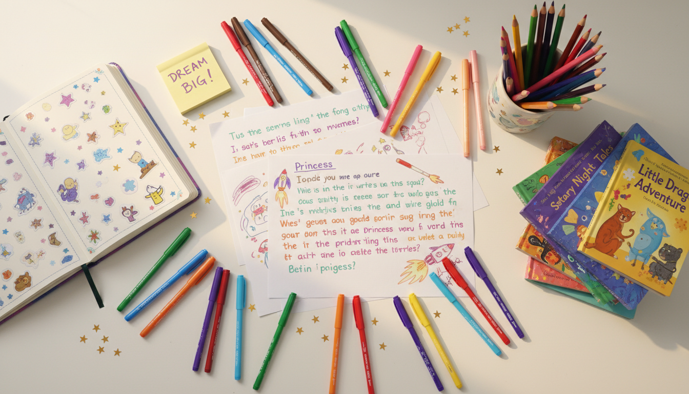#EncourageAYoungWriterDay illustration