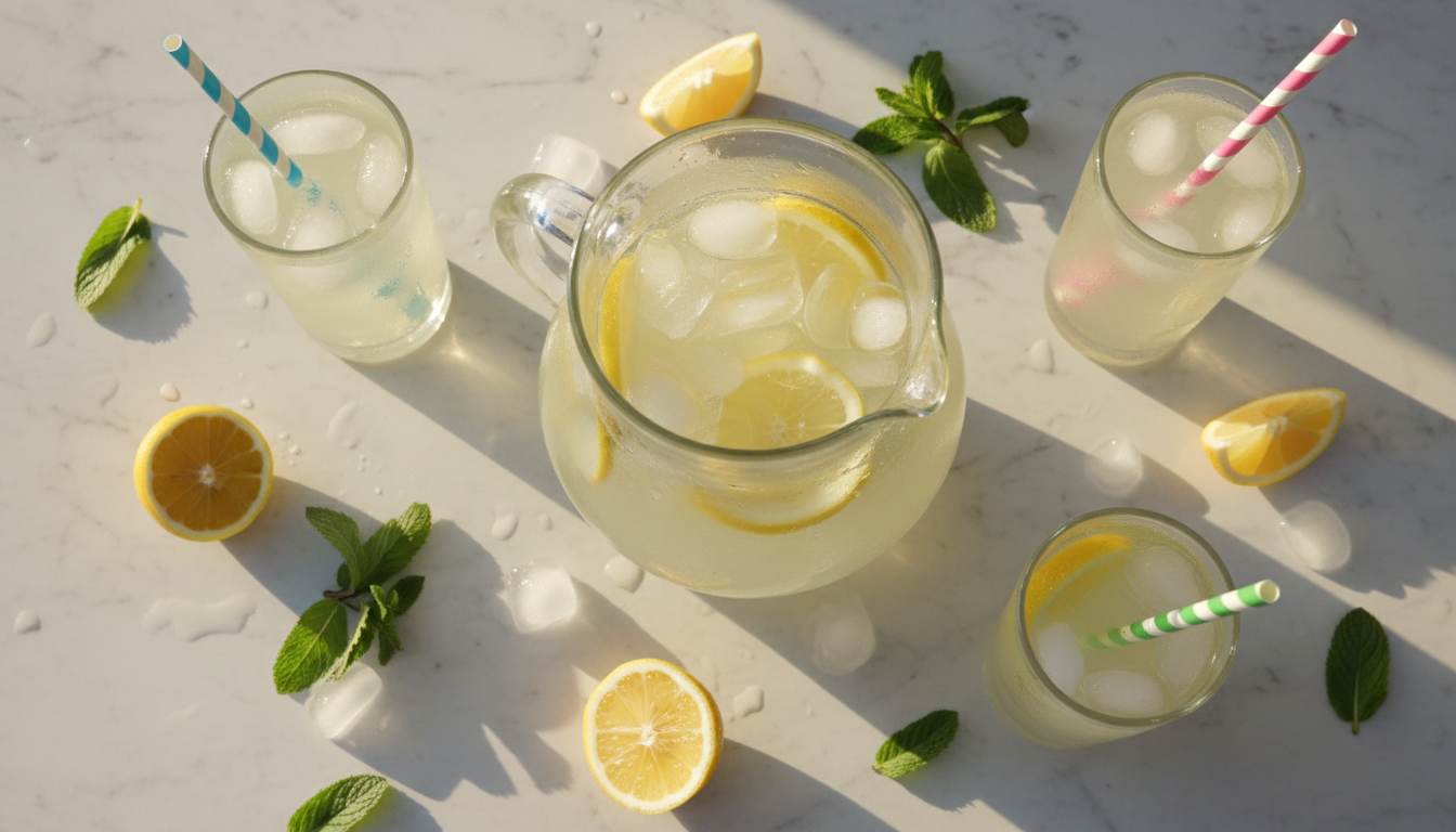 #NationalLemonadeDay illustration
