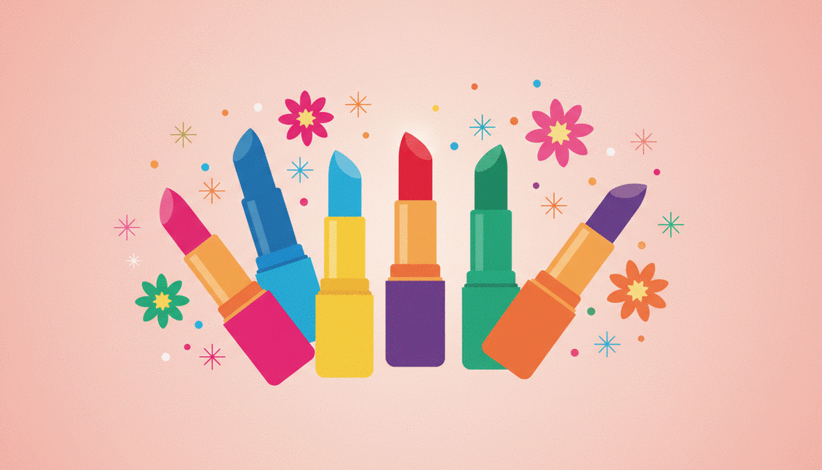 #NationalLipstickDay illustration