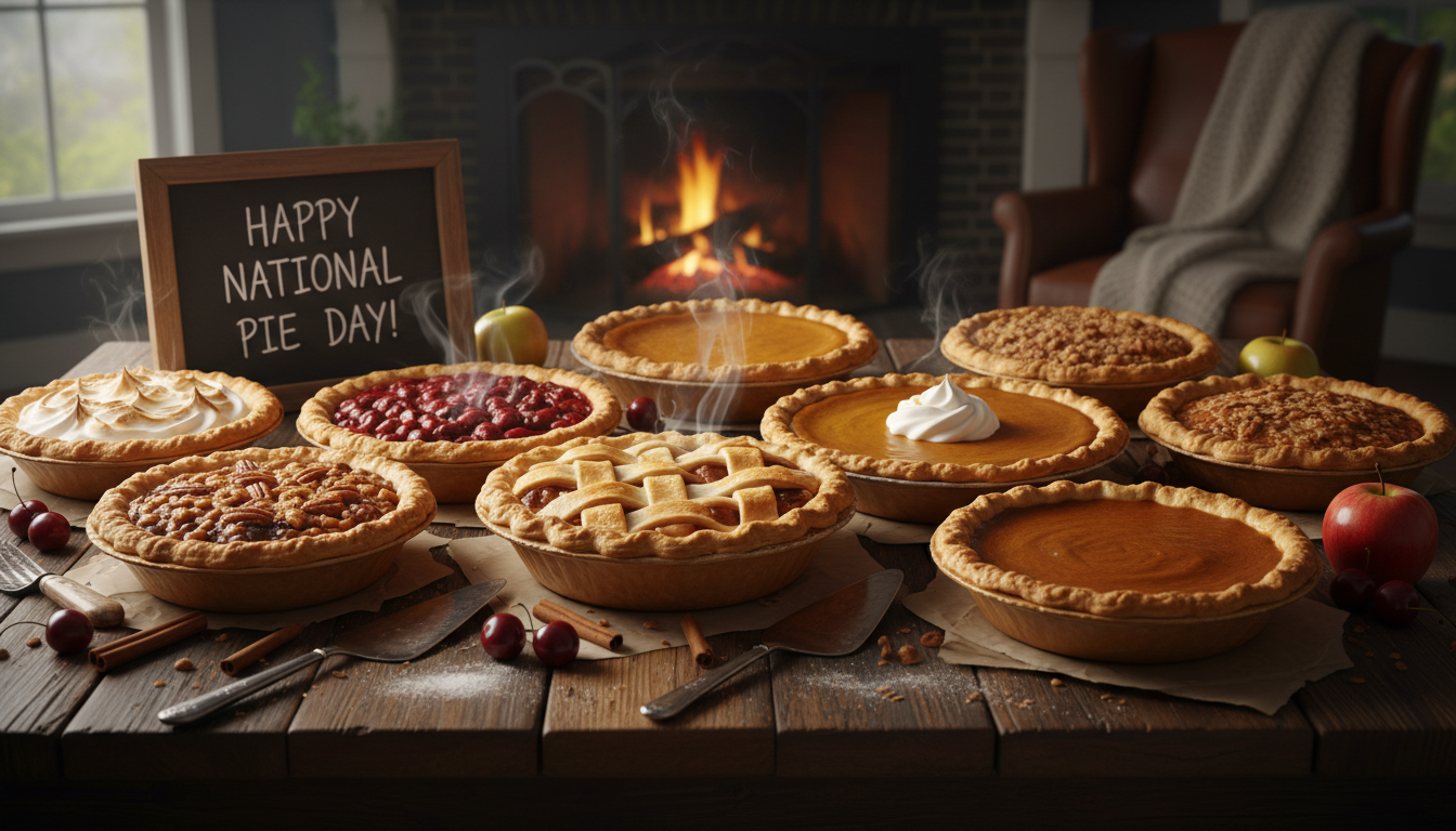 #NationalPieDay illustration