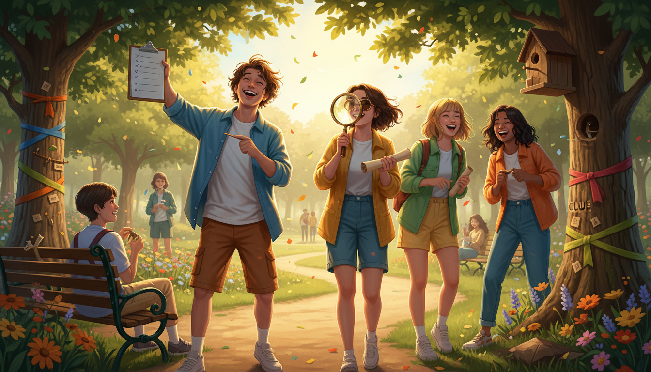 #NationalScavengerHuntDay illustration