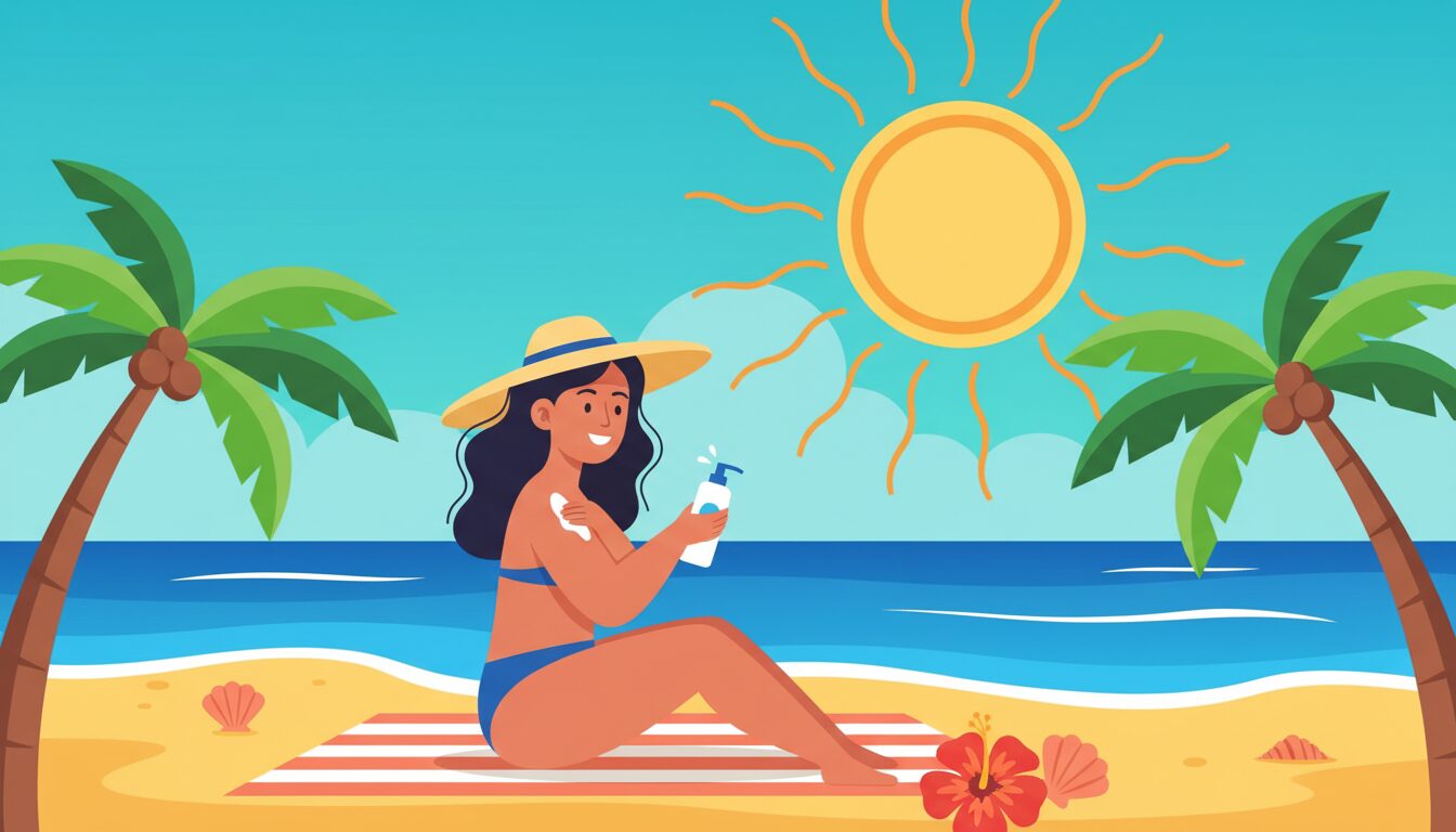 #NationalSunscreenDay illustration