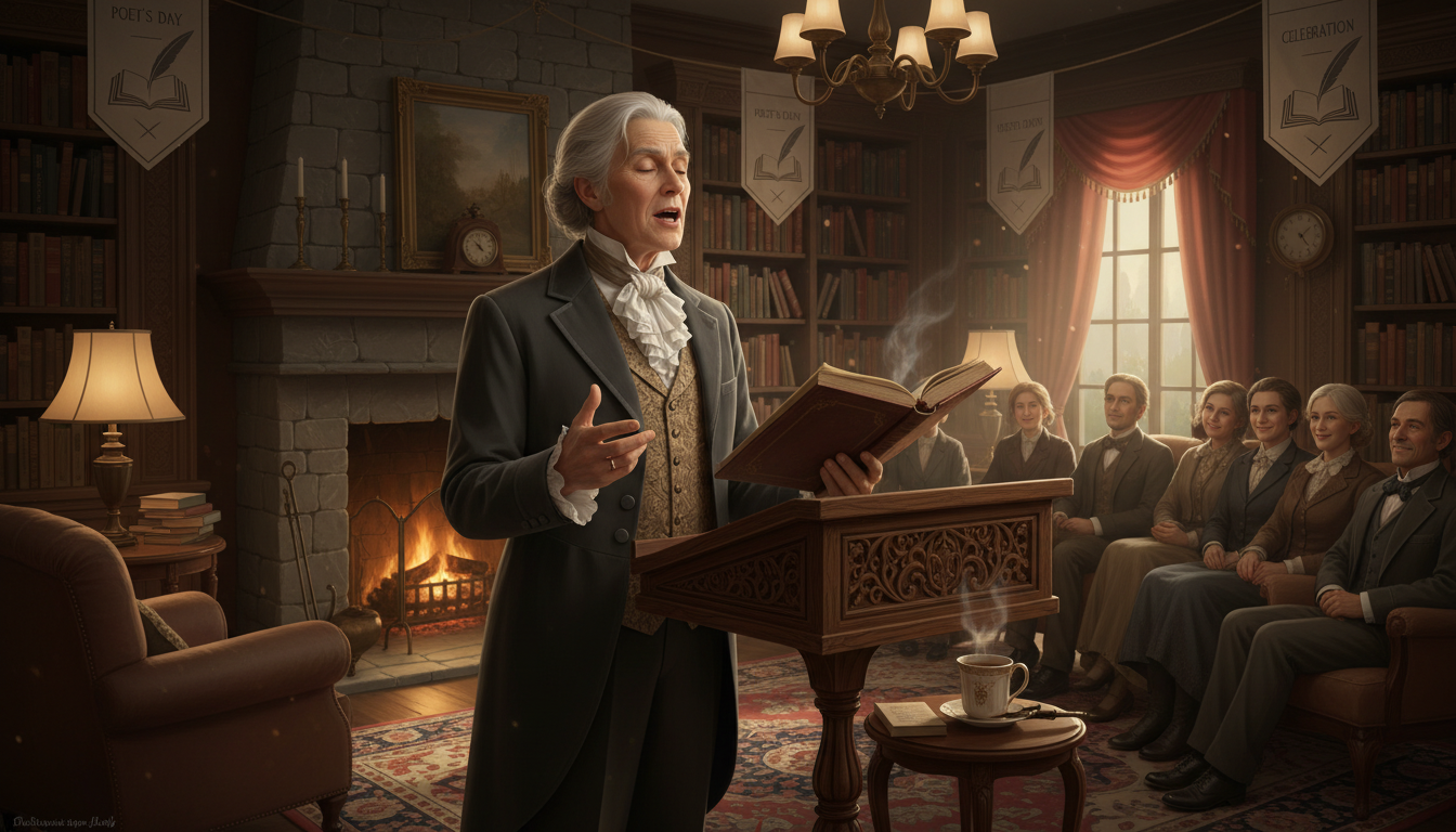 #PoetsDay illustration
