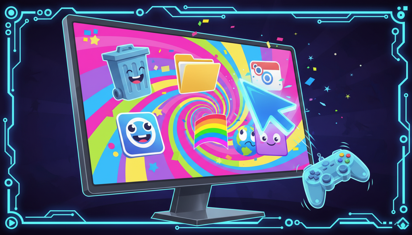 #RaceYourMouseAroundTheIconsDay illustration