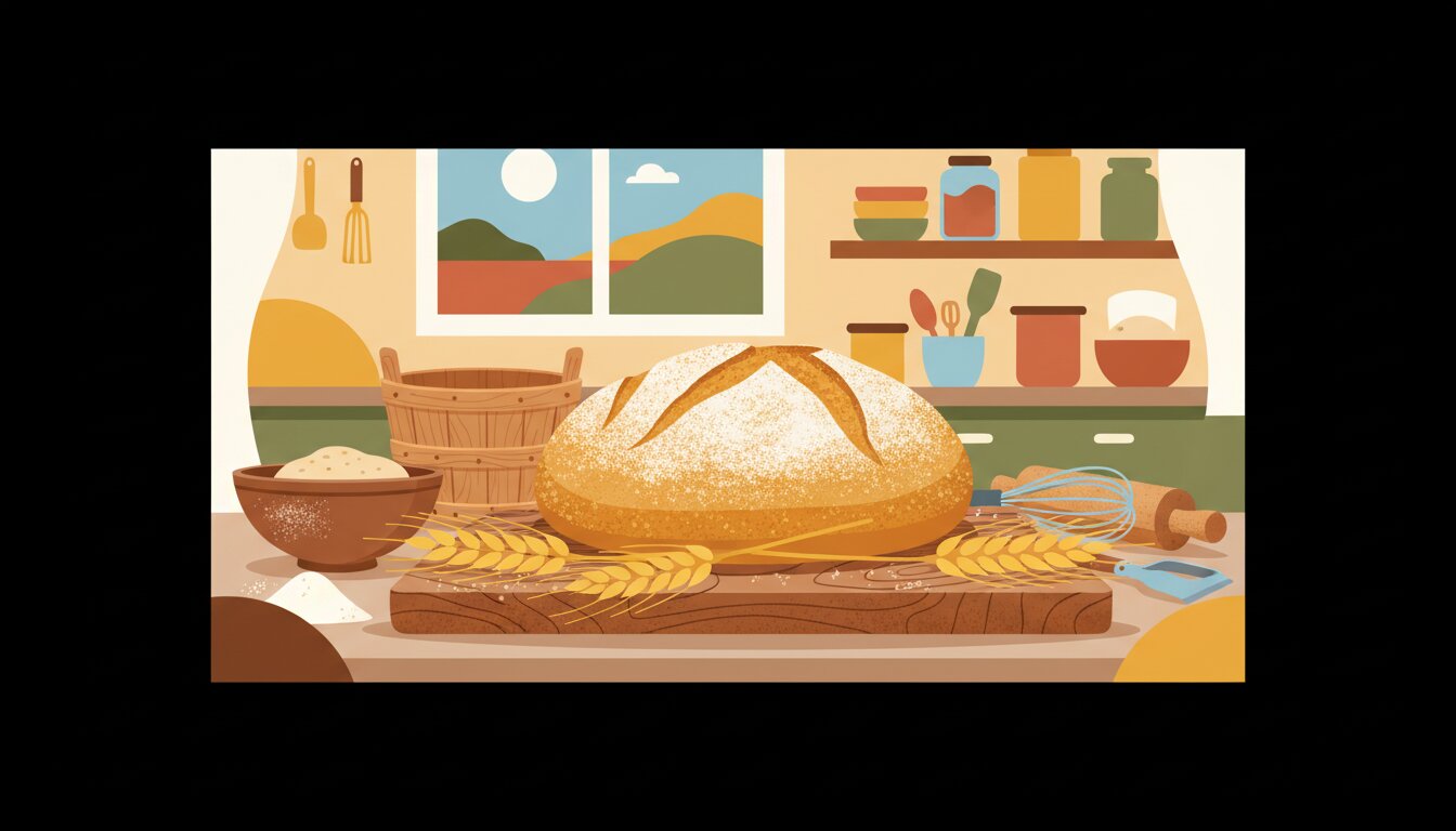 #NationalSourdoughBreadDay illustration