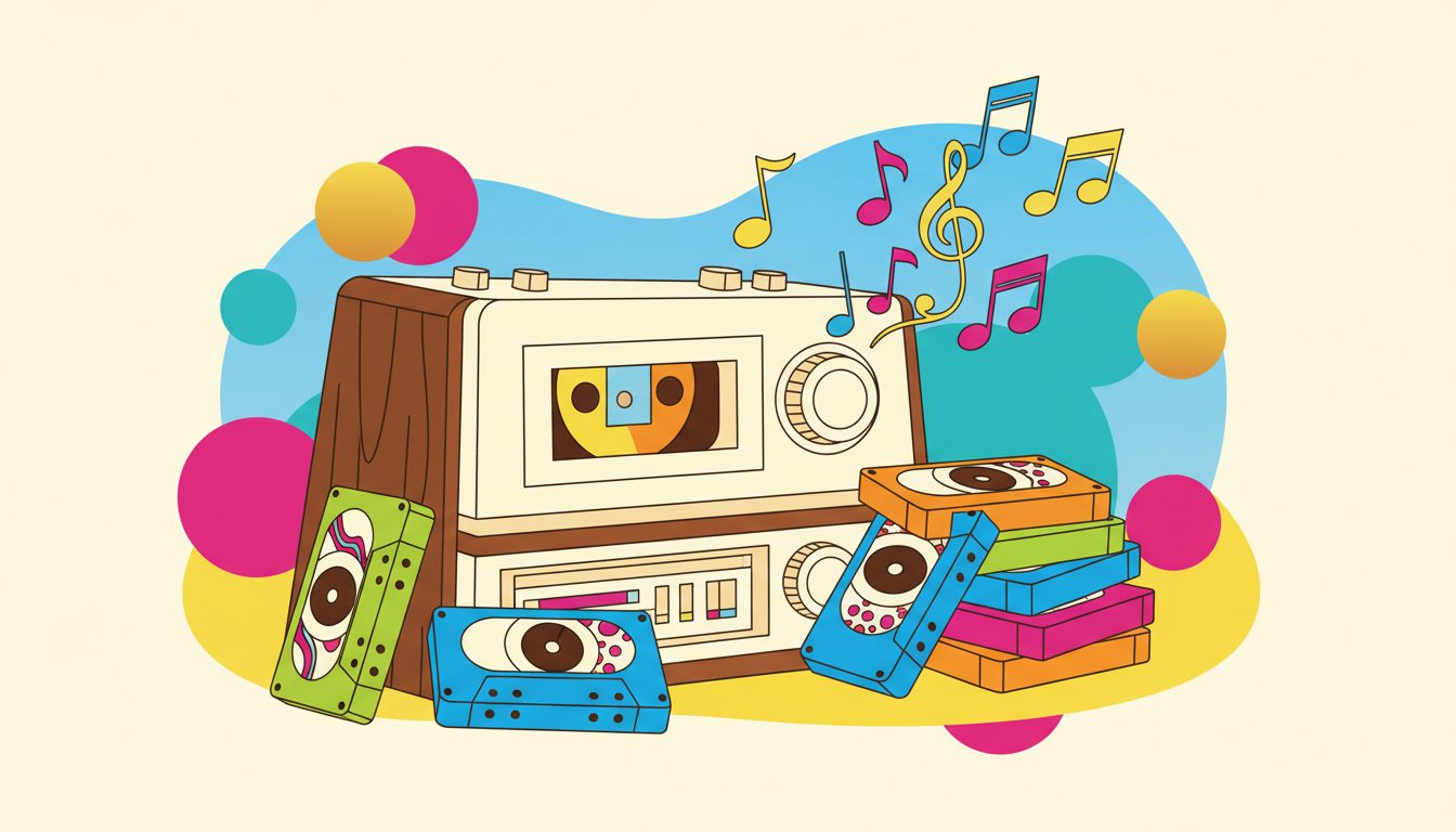 #EightTrackTapeDay illustration