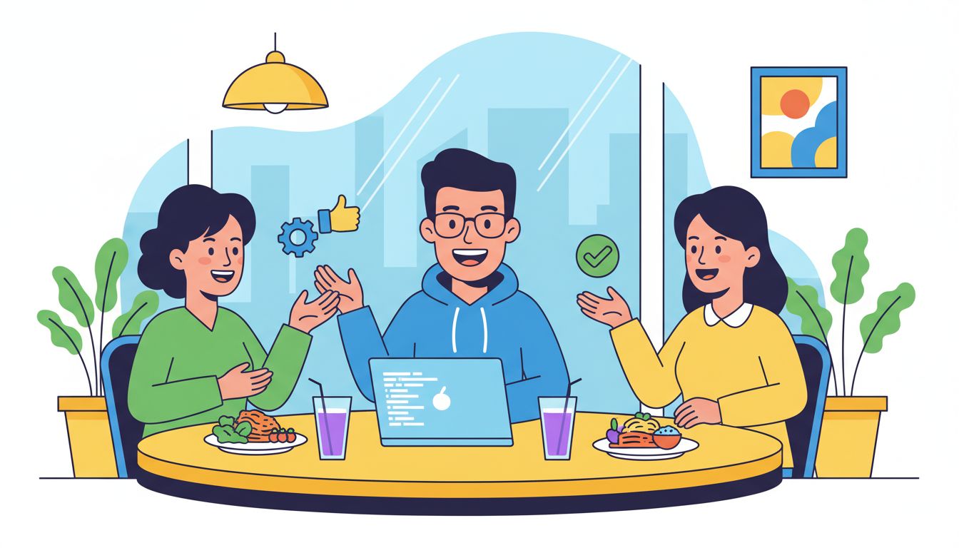 #TakeYourWebmasterToLunchDay illustration