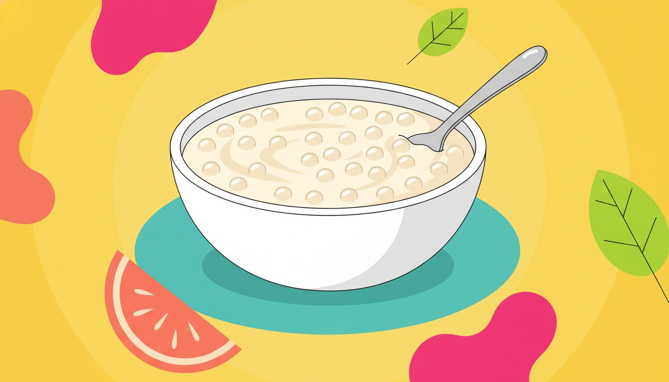 #TapiocaPuddingDay illustration