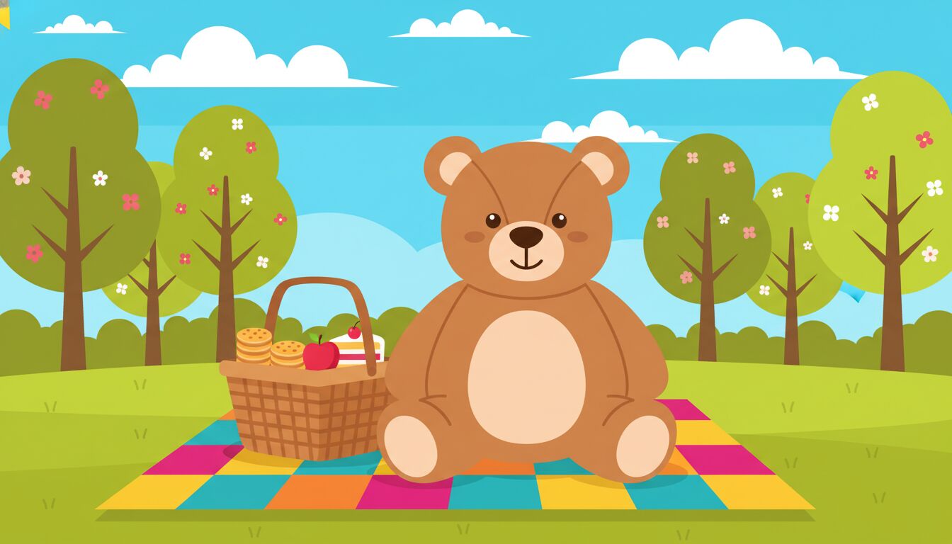 #TeddyBearPicnicDay illustration