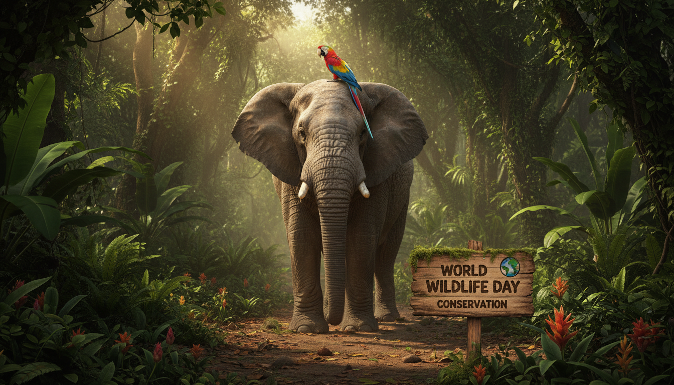 #WorldWildlifeDay illustration
